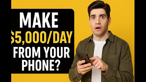 “Makclick here to learn moree $5,000/Day Just Tapping Your Phone?!”