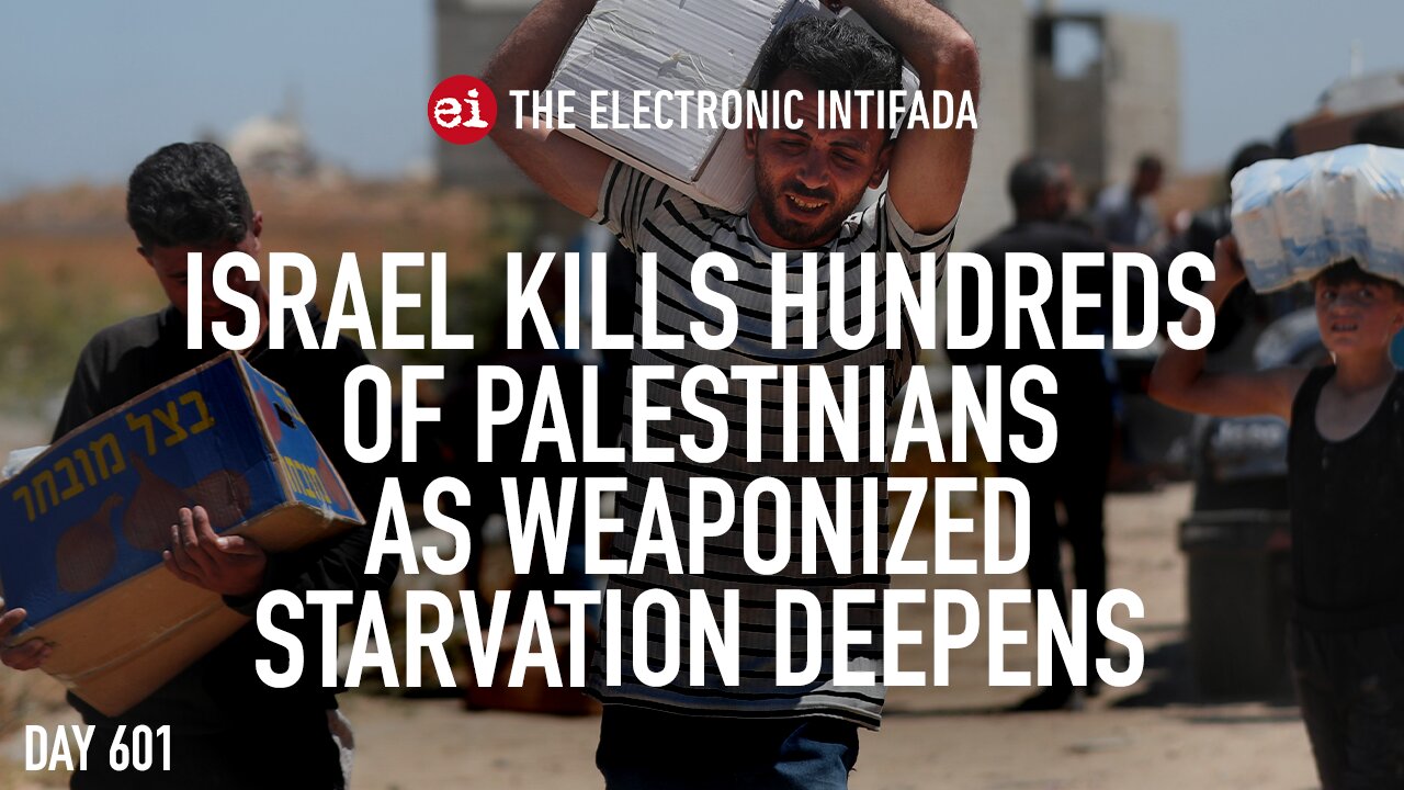 Israel kills hundreds of Palestinians as weaponized starvation deepens, with Nora Barrows-Friedman