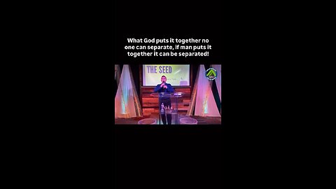 What God puts together no man can separate but, if man puts it together it can be separated!