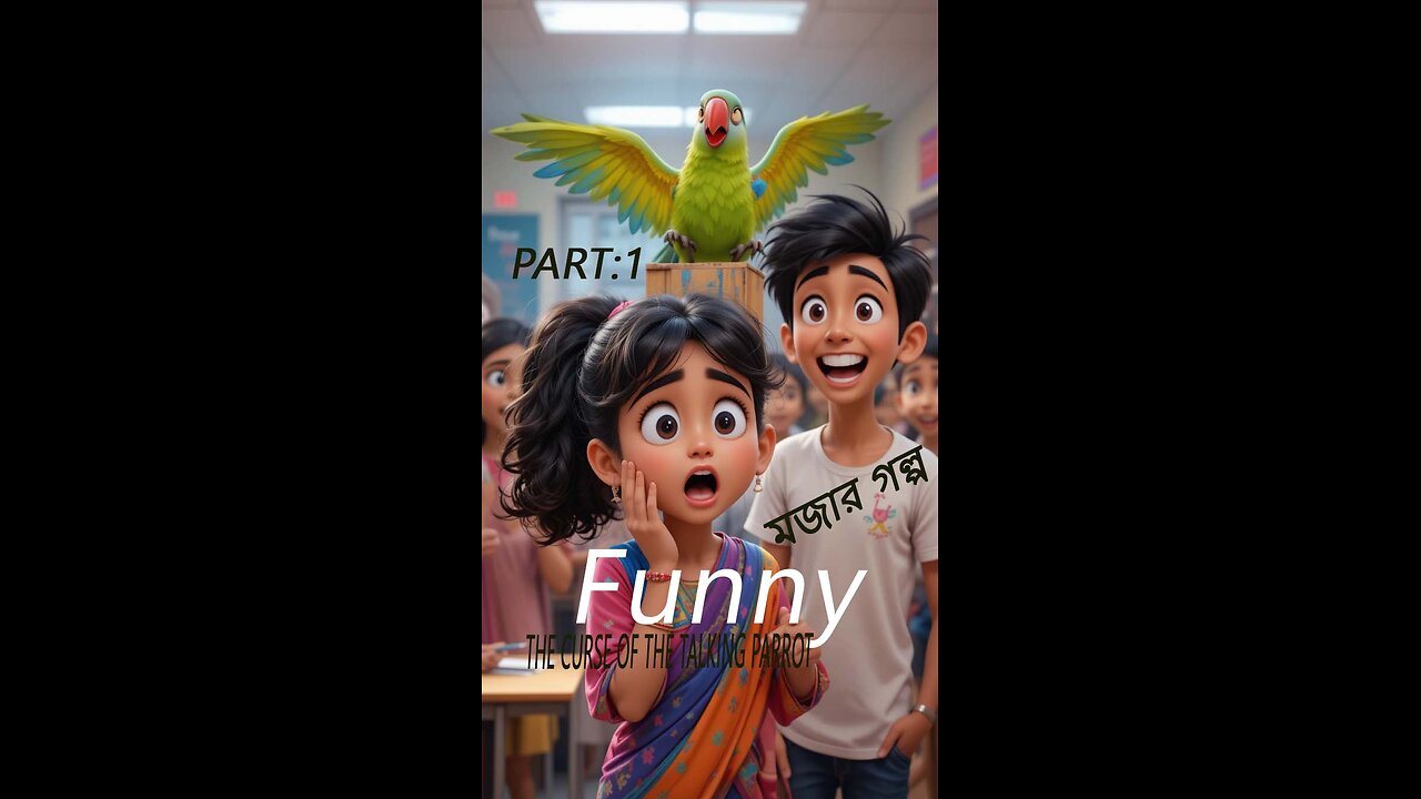The Curse of the Talking Parrot | মজার গল্প | Amina & Mithu’s Funny Adventure. part:1
