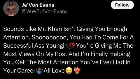 Je’Von Evans DESTROYS Ricochet and AEW on Twitter – AEW Fans Can’t Cope! #shorts