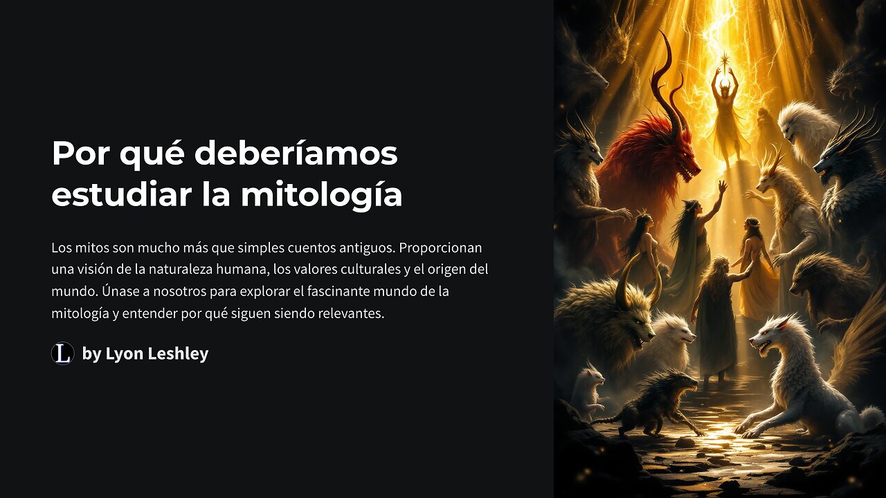 Por que deberiamos estudiar la mitologia