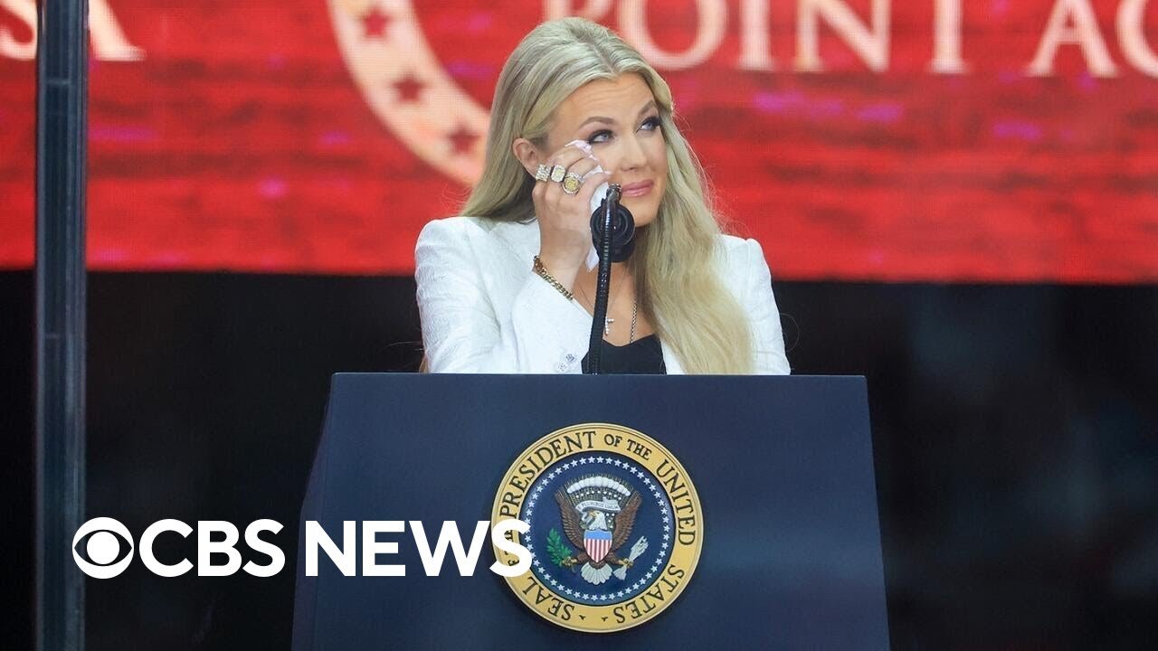 Erika Kirk remembers her husband, Charlie Kirk, says she forgives alleged shooter