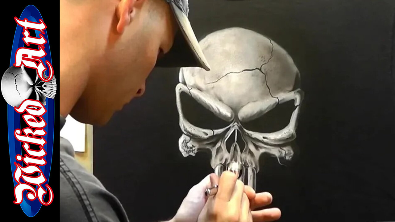Airbrushed Punisher T-Shirt