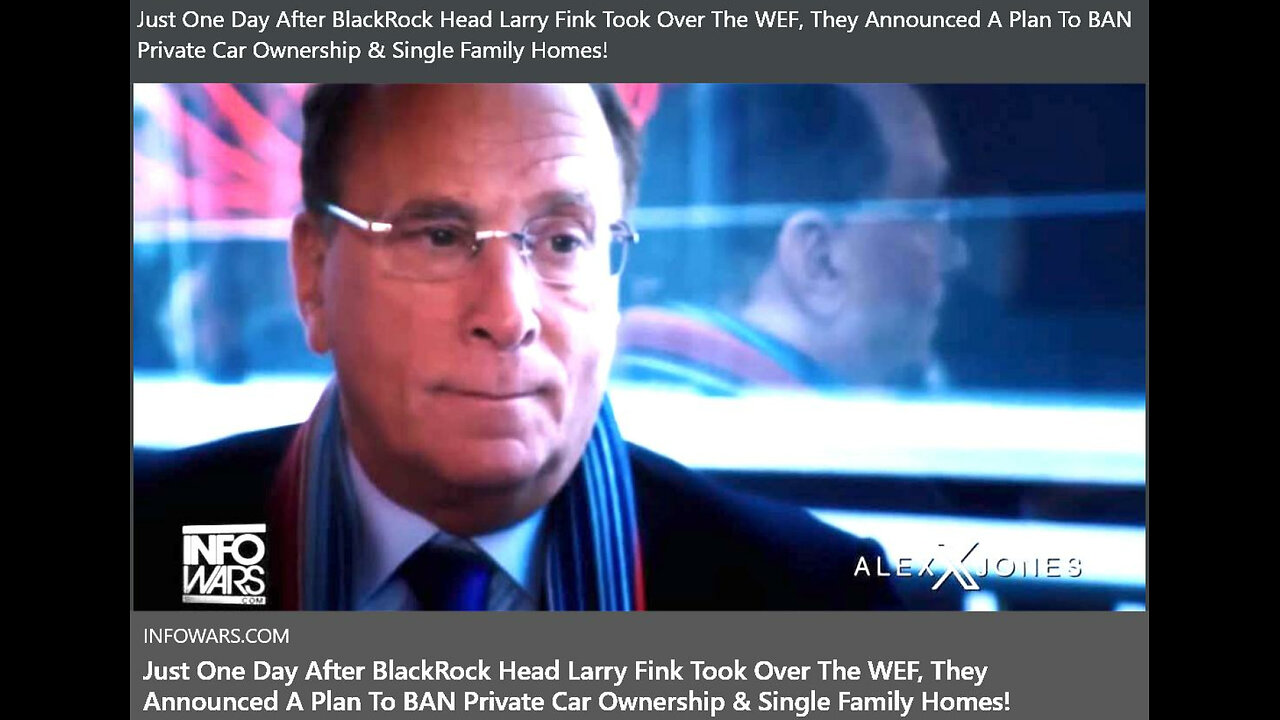 Larry Fink At The WEF Will Force Changes
