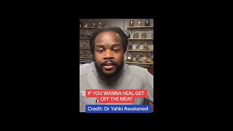 If you want to heal get off the meat 🥩 ‼️