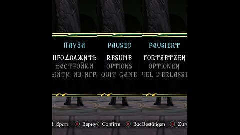 Legacy of Kain Soul Reaver 1&2 Remastered. Pause Menu In Different Languages