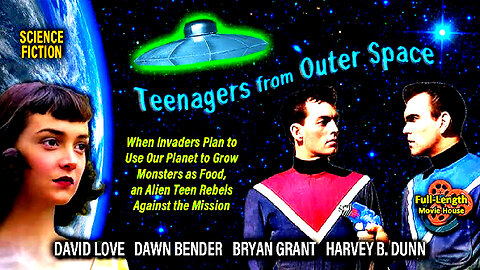 Teenagers from Outer Space (1959) Full Movie IN COLOR✨| B- Movie 50's Sci-Fi✨| Adventure