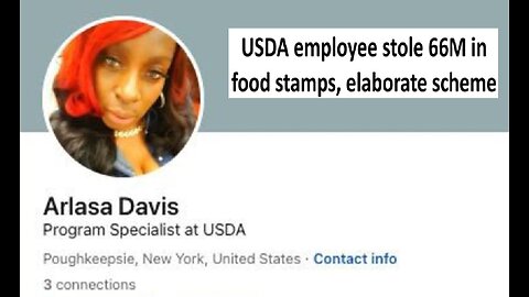 USDA employee of 34yrs busted for stealing 66M in food stamps