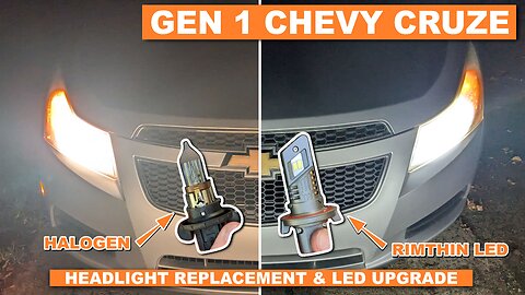 Chevy Cruze Headlight Replacement and LED Upgrade