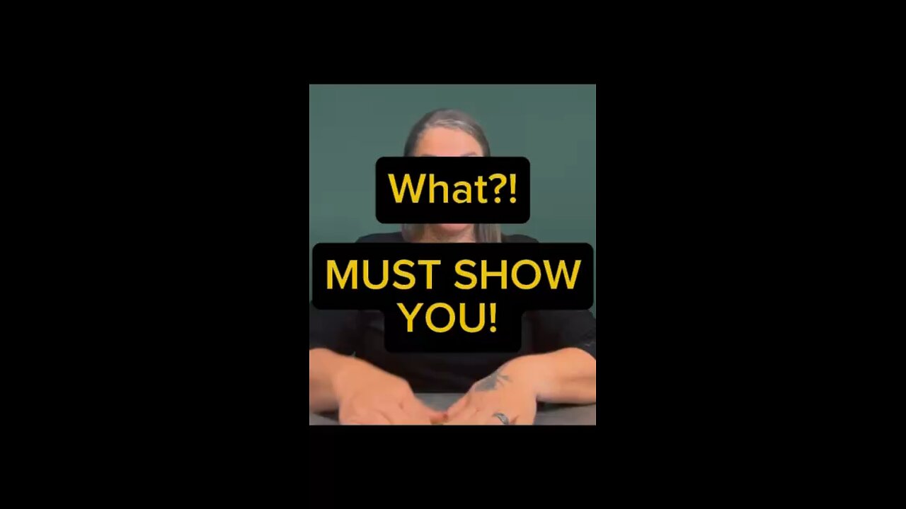 What? Must Show You! 😁