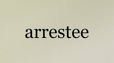 Arrestee Defined