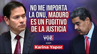 Marco Rubio: No me importa la ONU, Maduro es un fugitivo de la justicia