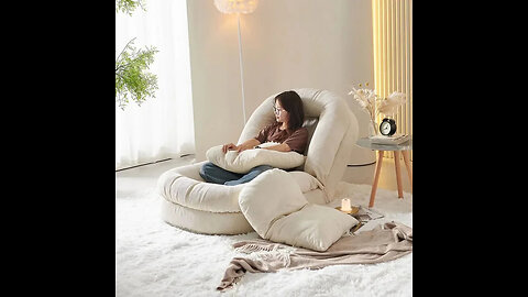 Scandinavian Style Foldable Retractable Lounge Chair