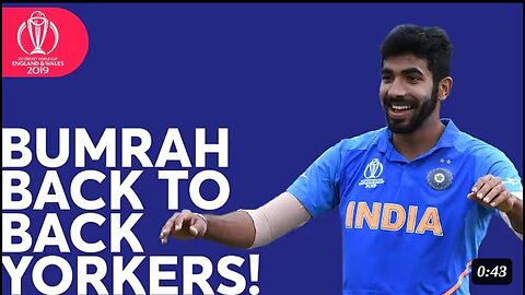 Jaspreet Bumrah Best Yorkers In Cricket World Cup