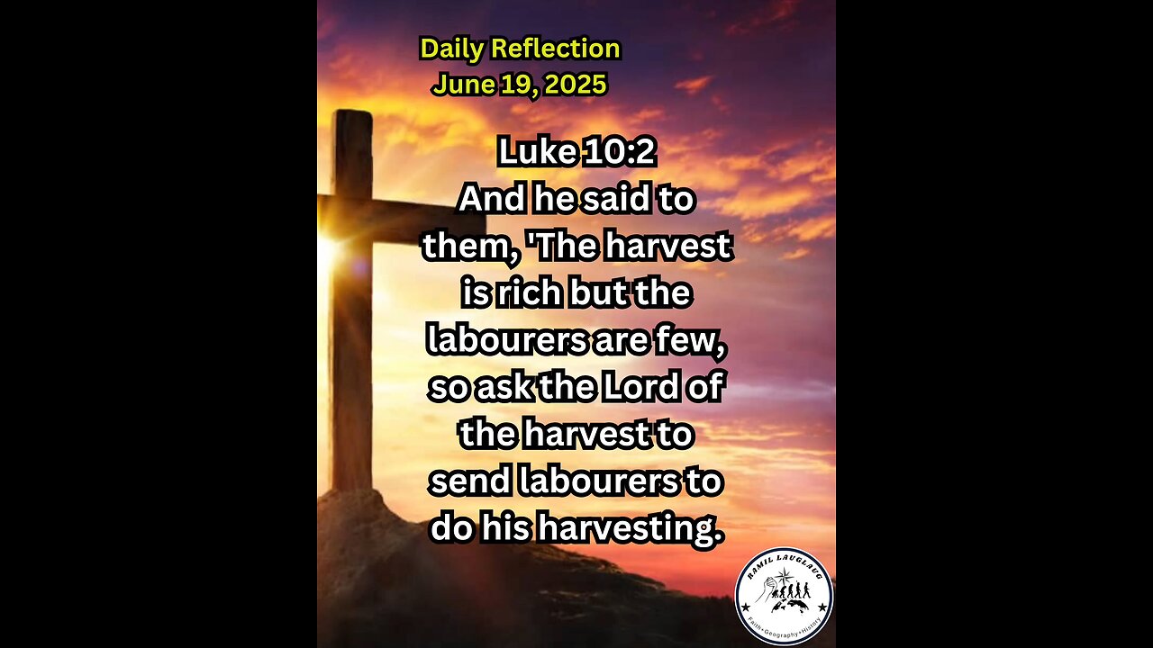Daily Reflection June 19, 2025 #faith #bible #reflection