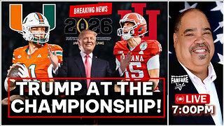 LIVE BREAKING NEWS: President Trump Attends The NCAA Championship Game Between Miami vs Indiana!