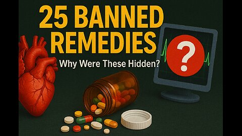25 Banned Natural Remedies Big Pharma Doesn't Want You to Know About | Suppressed Cures Exposed