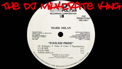 Mark Milan - Foolish pride (1991)