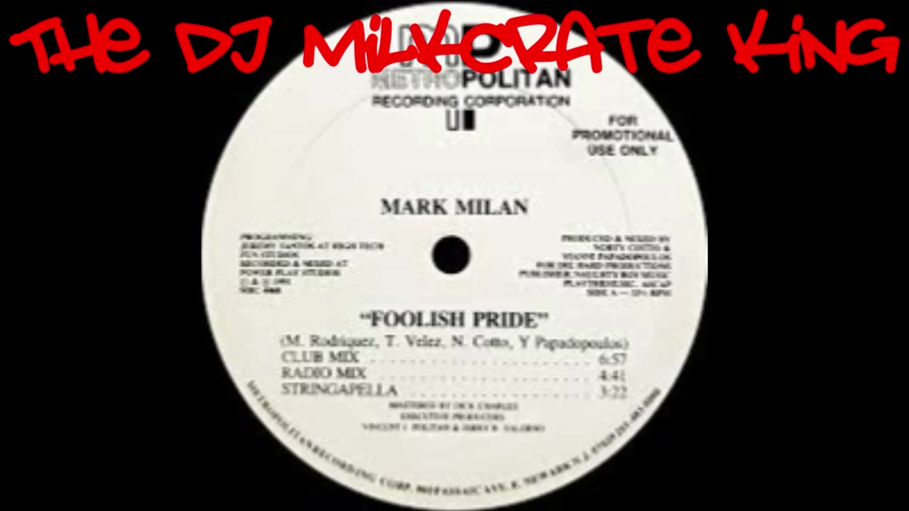 Mark Milan - Foolish pride (1991)