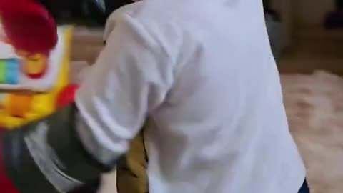 Roman o' ring ready 😆 ❤️ 💙