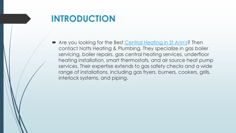 Best Central Heating in St Ann's