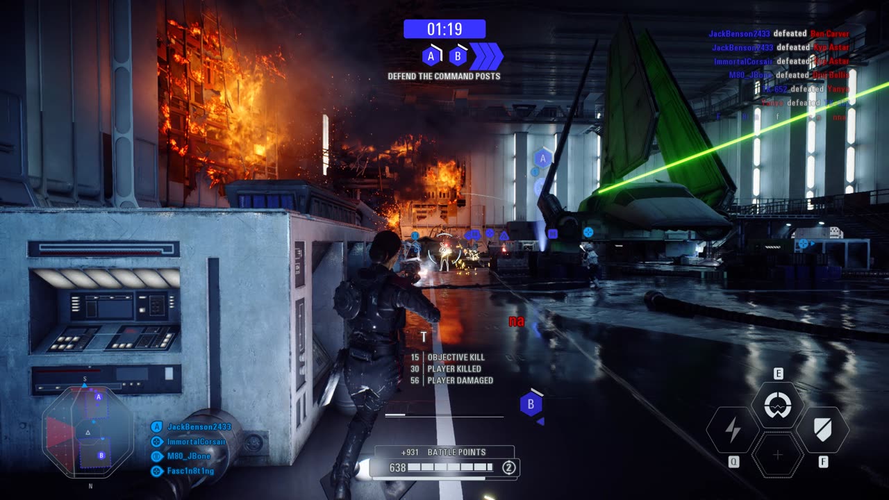 SWBF2 2017: Co-Op Mission Galactic Empire Death Star II (Defending) Gameplay