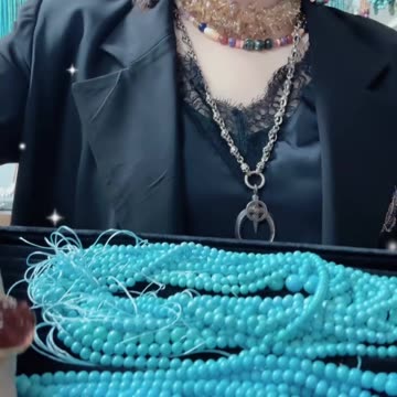 20250720-9 Natural Original Sterling Treatment Sleeping Beauty Turquoise Bead Strand