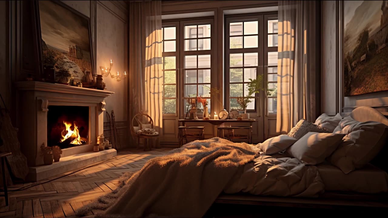 Fireplace in Bedroom