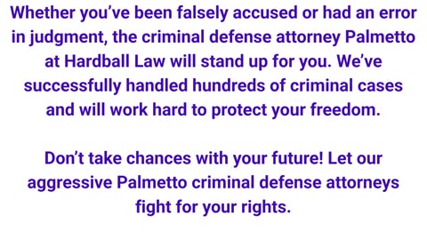 Hardball Law - #1 Criminal Defense Attorney in Palmetto, FL
