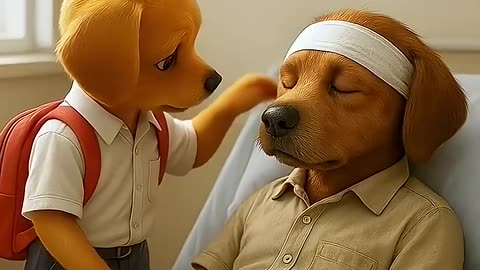 Dog sad very emotional story AI status #funny_video Dog video status sto...