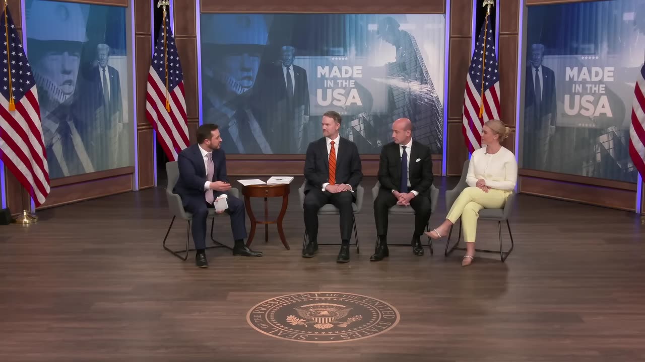 Senior WH Officials Budowich, Miller, & Leavitt have a discussion on Tariffs with US Trade Rep Greer