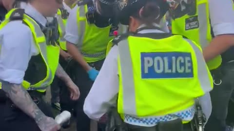RAF War Veteran is arrested for holding up a sign that offended the wrong people.