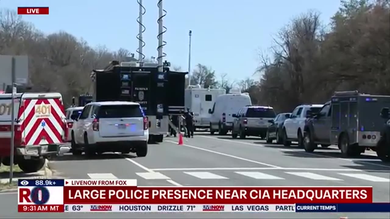 BREAKING: CIA Headquarters surrounded by police, barricade incident reported