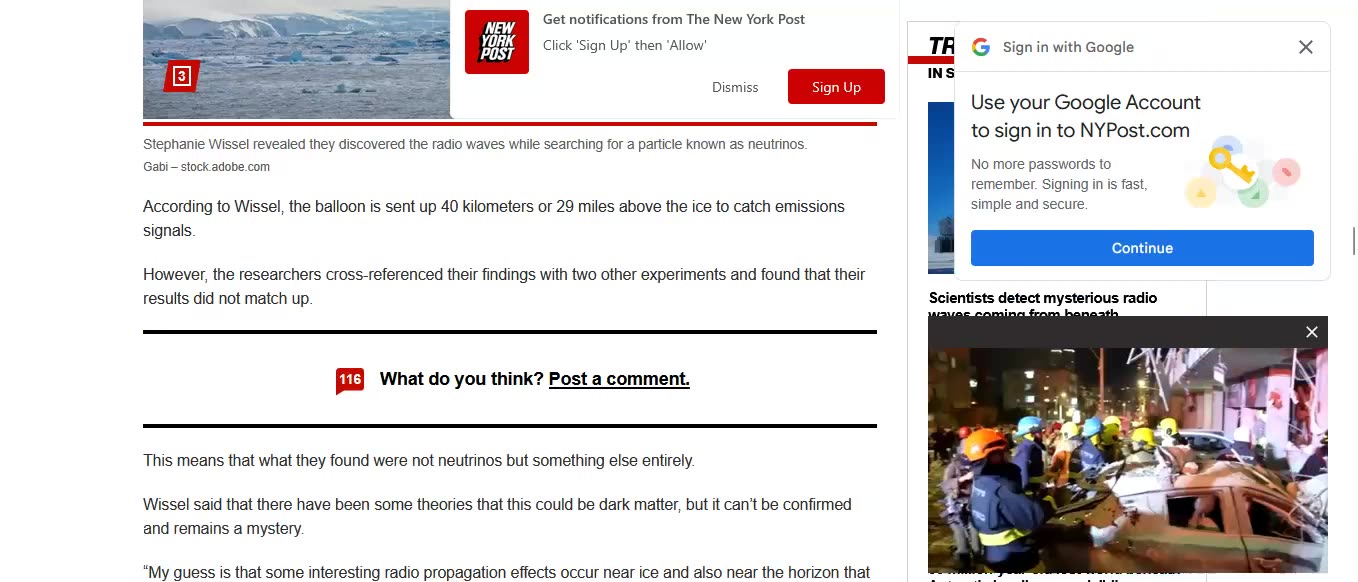 Radio waves detected from UNDER Antarctic ice