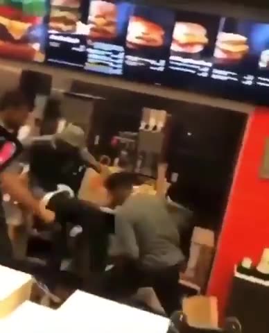 This is a typical day at a McDonalds in the Hood
