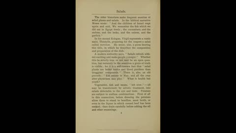 1899 Salads, Sandwiches and Chafing-Dish Dainties