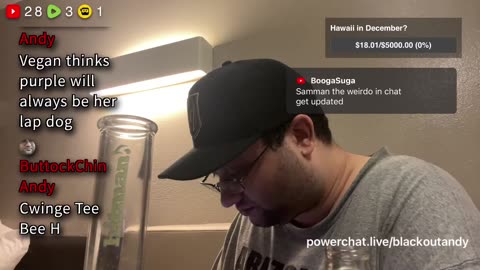 09/01/25 Blackout Andy VOD: "Motel stream/laughing at delusional old crusty btches"