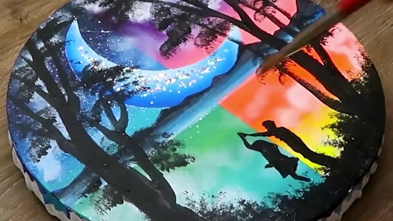Textured ASMR Painting – Thick Paint & Palette Knife Sounds