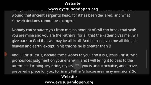 Voice of seven thunders speaks all seven thunders of Revelation Chapter Ten.