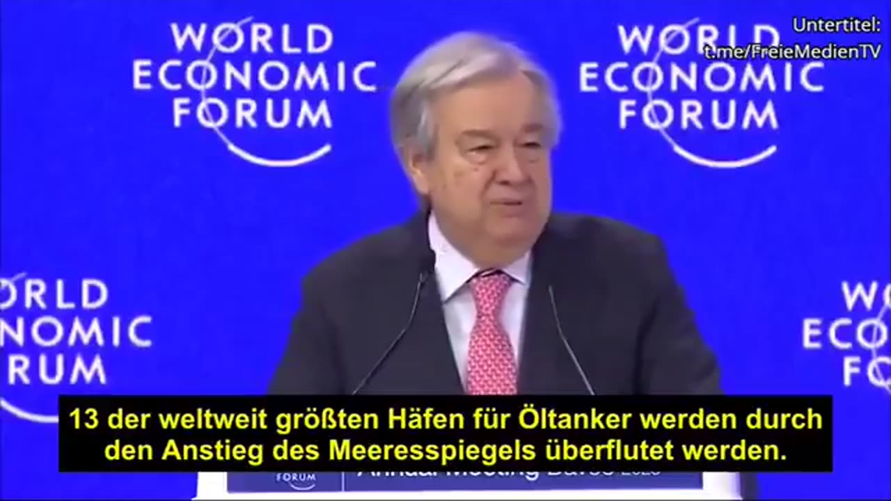 🇬🇧 UT 🇩🇪 ❗️🌐 UN-Chef António Guterres: Die „Klimakrise“ droht, „das Leben, ...