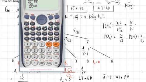 Có hai hộp đựng bi. Hộp 1 chứa 7 bi trắng, 5 bi đỏ, hộp 2 chứa 4 bi trắng, 6 viên bi đỏ