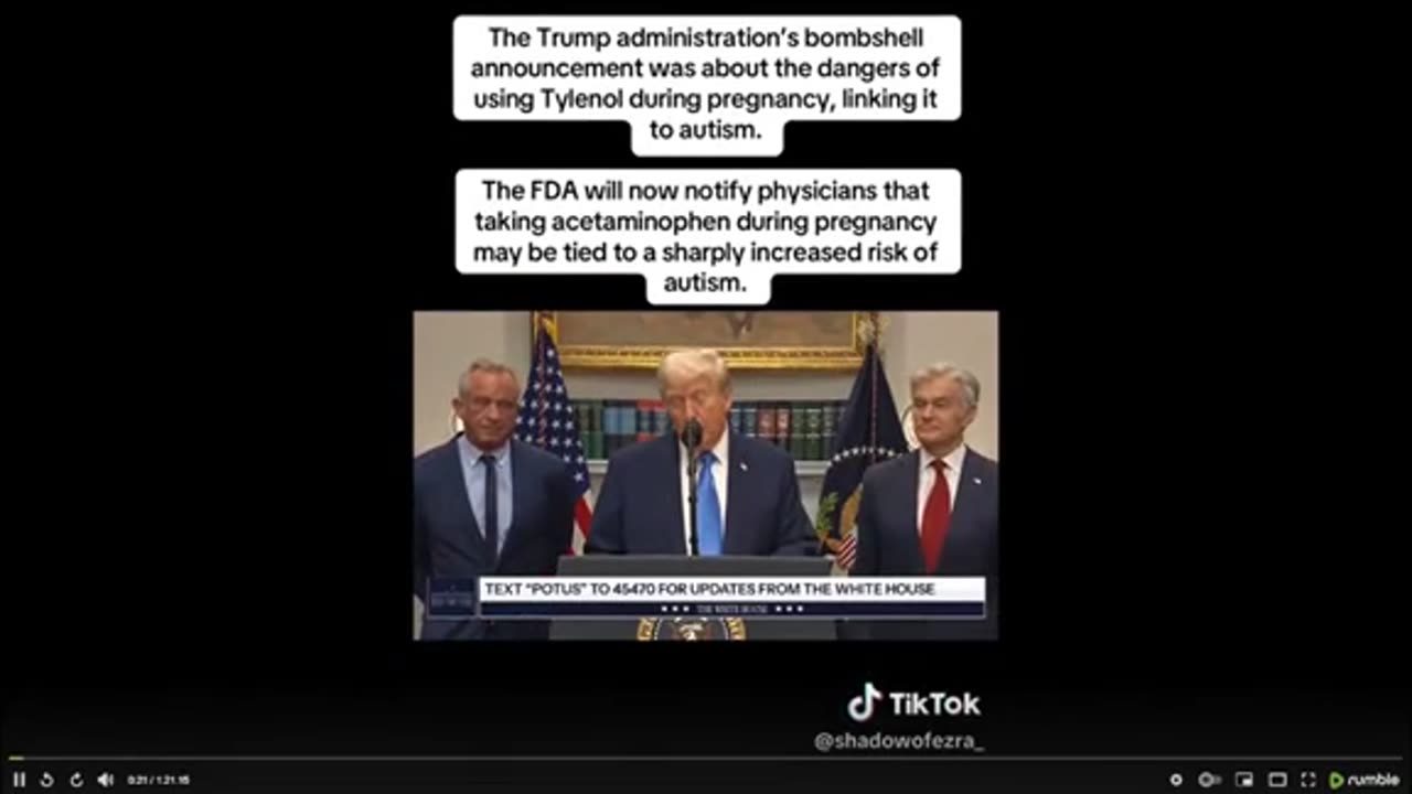 Trump on tylenol ..