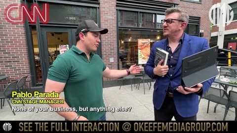 OMG | James O'Keefe confronts CNN dude about Dementia Joe