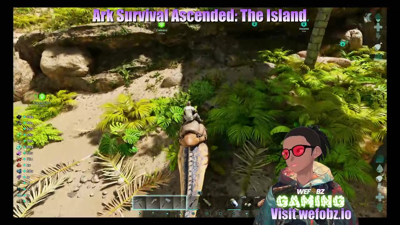 Wefobz Gaming: Ark Survival Ascended, Building A Base On Herbivore Island In Single Player Mode!