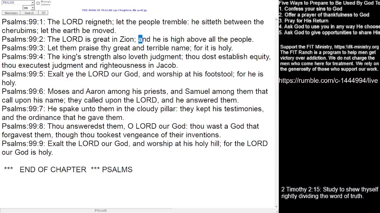 Psalm 99