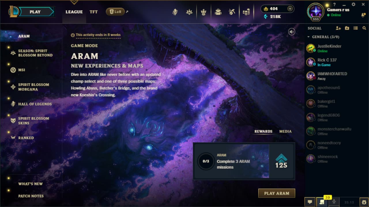 league of legends 3/28/2025