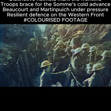 British Scottish troops in trenches at the Battle of Ancre 1916