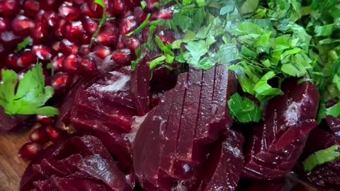 Red beet salad