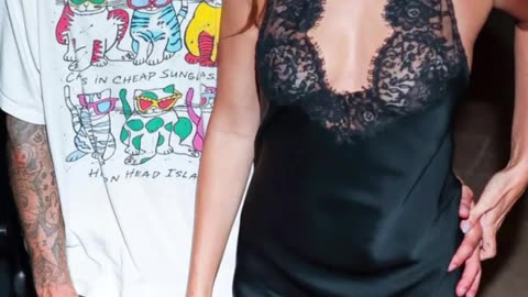 Hailey Bieber stuns in little black dress as she cozies up to Justin at ‘SWAG II’ release party